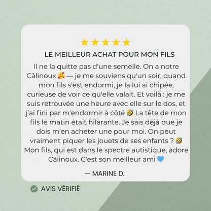 Câlinoux™ - Peluche lestée pour un câlin sans fin