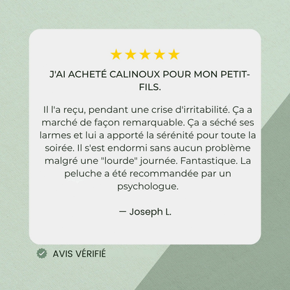 Câlinoux™ - Peluche lestée pour un câlin sans fin