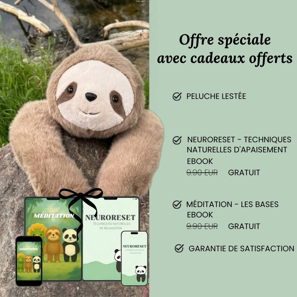 Câlinoux™ - Peluche lestée pour un câlin sans fin