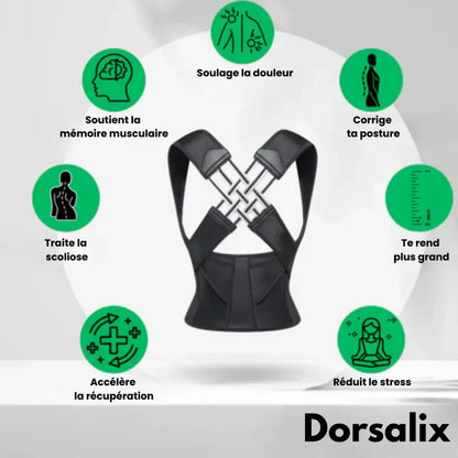 Ceinture Dorsalix™ – Soulage les douleurs dorsales et améliore la posture